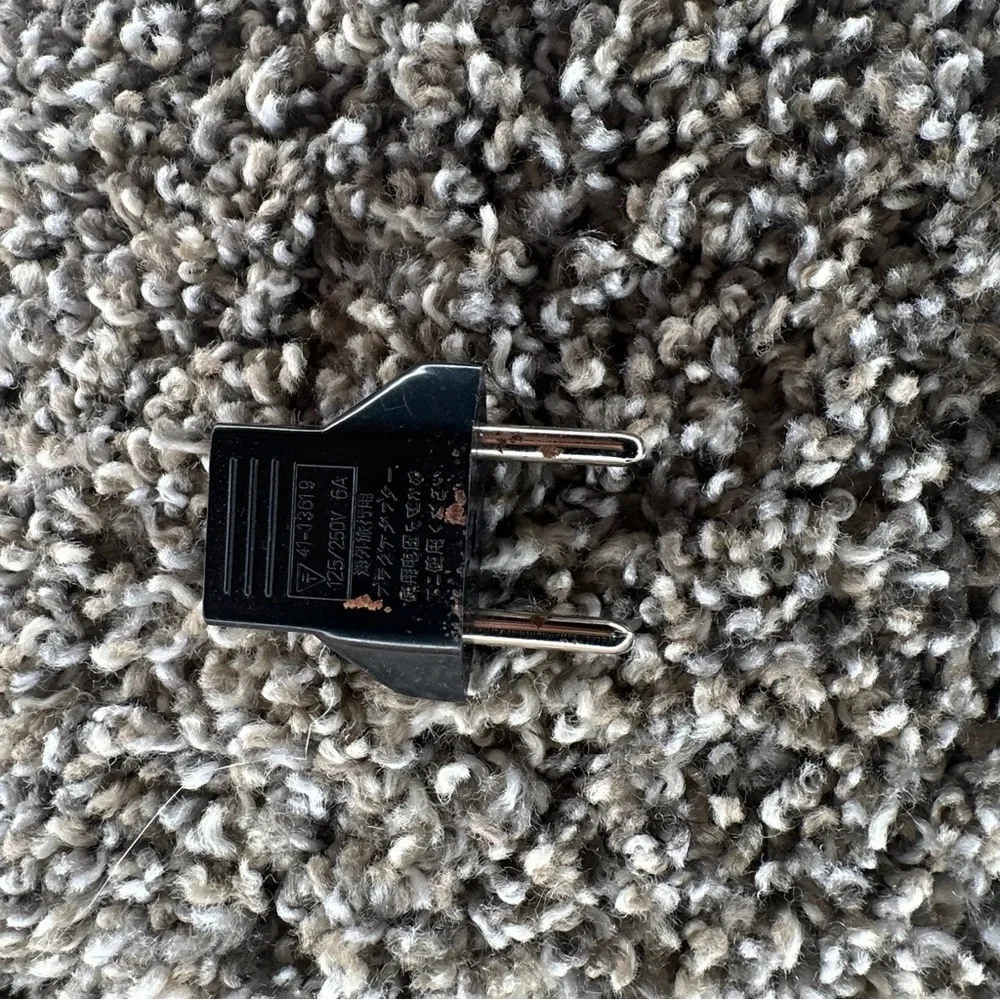 Black Electrical Adapter Plug